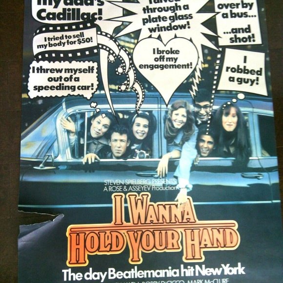 Movie Poster Steven Spielberg Original I Wanna Hold Your Hand Beatlemania Film - Picture 4 of 16